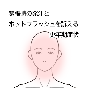 鍼灸の症例「緊張時の発汗とホットフラッシュを訴える更年期症状」（西武新宿線「本川越駅」徒歩5分　/　埼玉県川越市）