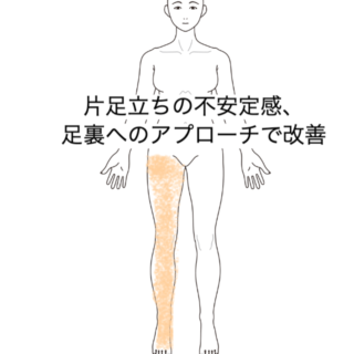 鍼灸の症例「片足立ちの不安定感、足裏へのアプローチで改善」（JR品川駅／東京都品川区）